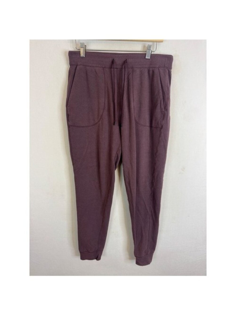 SAXX 3SIX FIVE Mens Joggers Plum Burgundy Cotton Modal Sweatpants Size M